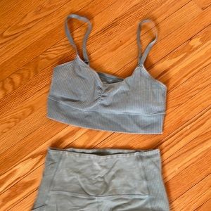 Aerie bralet and leggings combo.